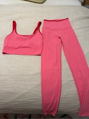Splits59 Pink Sports Bra & Leggings Set